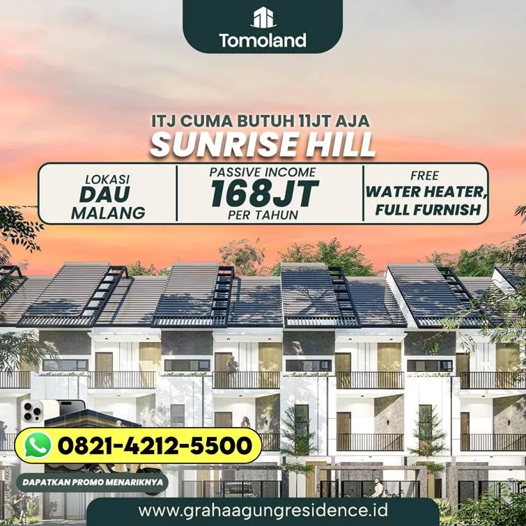 STRATEGIS T821-4212-5500 Rumah Dijual Graha Agung Malang