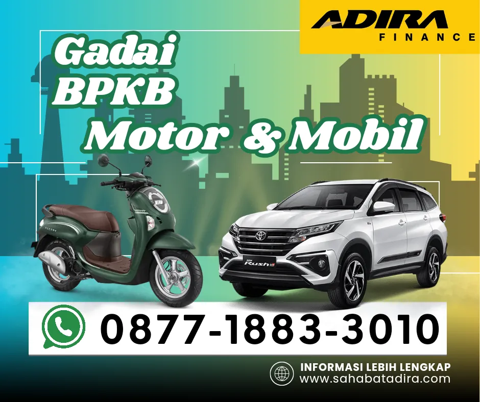 0877-1883-3010, Gadai BPKB Adira Bogor