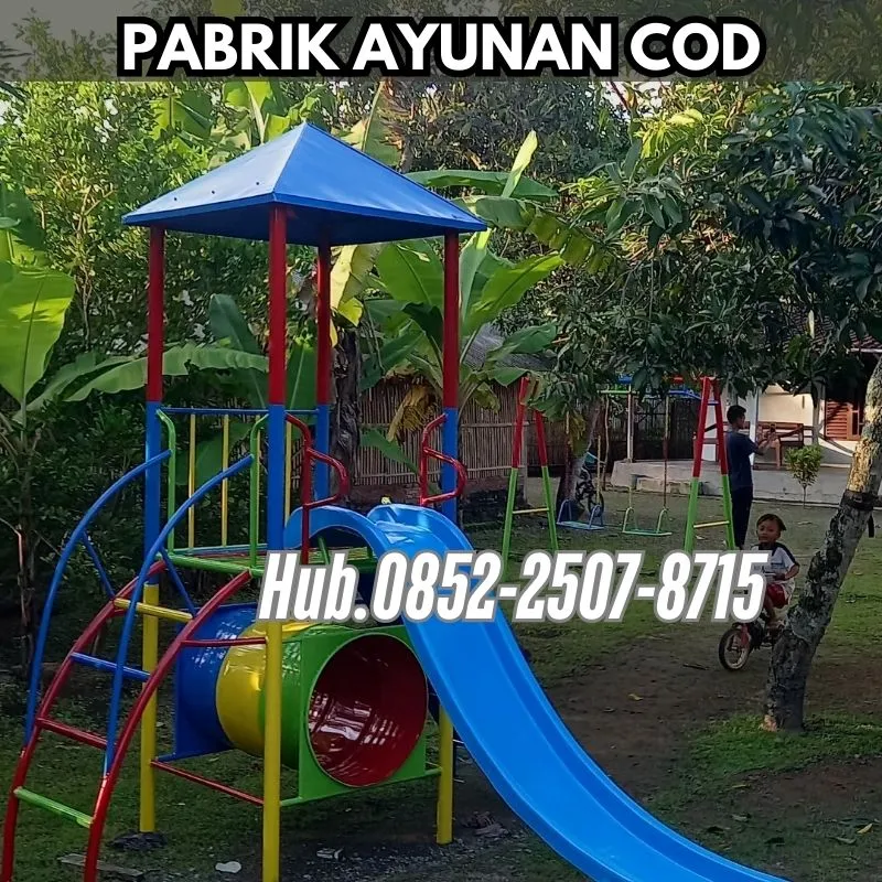 Hub 0852-2507-8715 PRODUKSI !! ayunan besi klasik Dan mainan playground outdoor Kec Sedan Rembang Bayar COD Free Ongkir