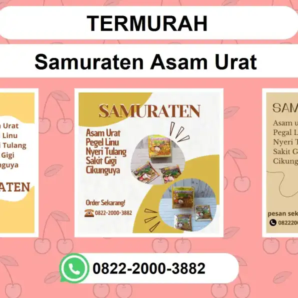 TERMURAH, 0822-2000-3882 DISTRIBUTOR Samuraten Asam urat Pangkalpinang