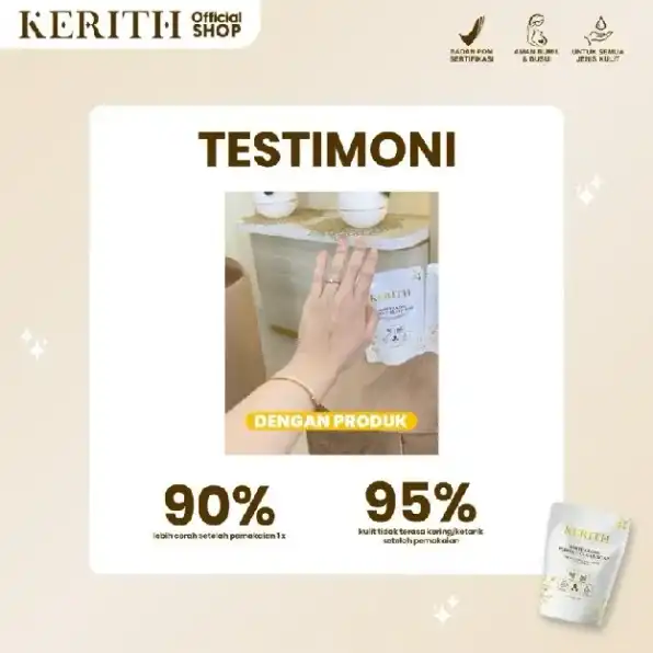 KERITH White Glow Perfect Gluta Soap Sabun Pemutih Badan & Body Serum BPOM