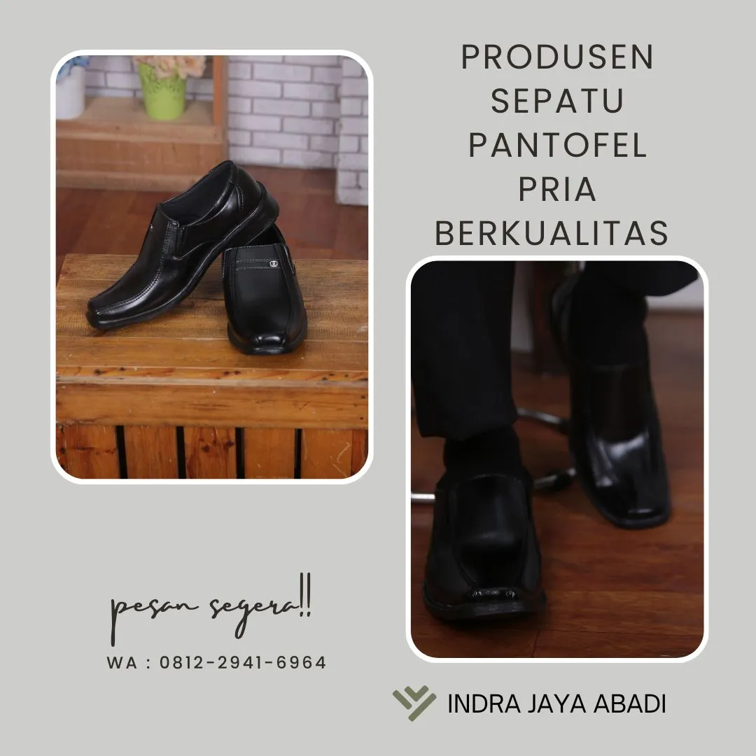 Produksi Sepatu Pantofel Pria Berkualitas Tulang Bawang Barat, Lampung