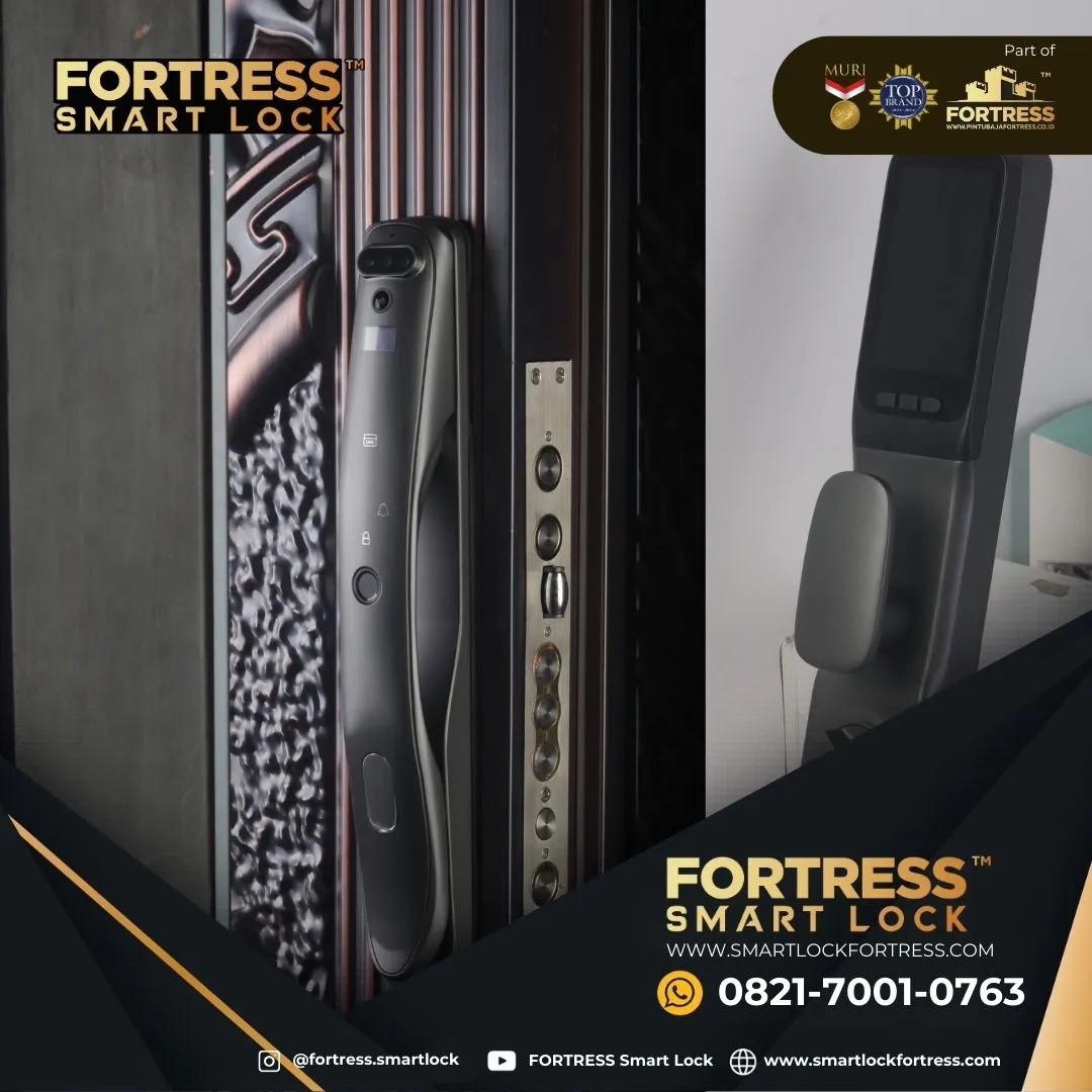 (FORTRESS) Smart Door Lock Phone Verification Unlock Di Sambas