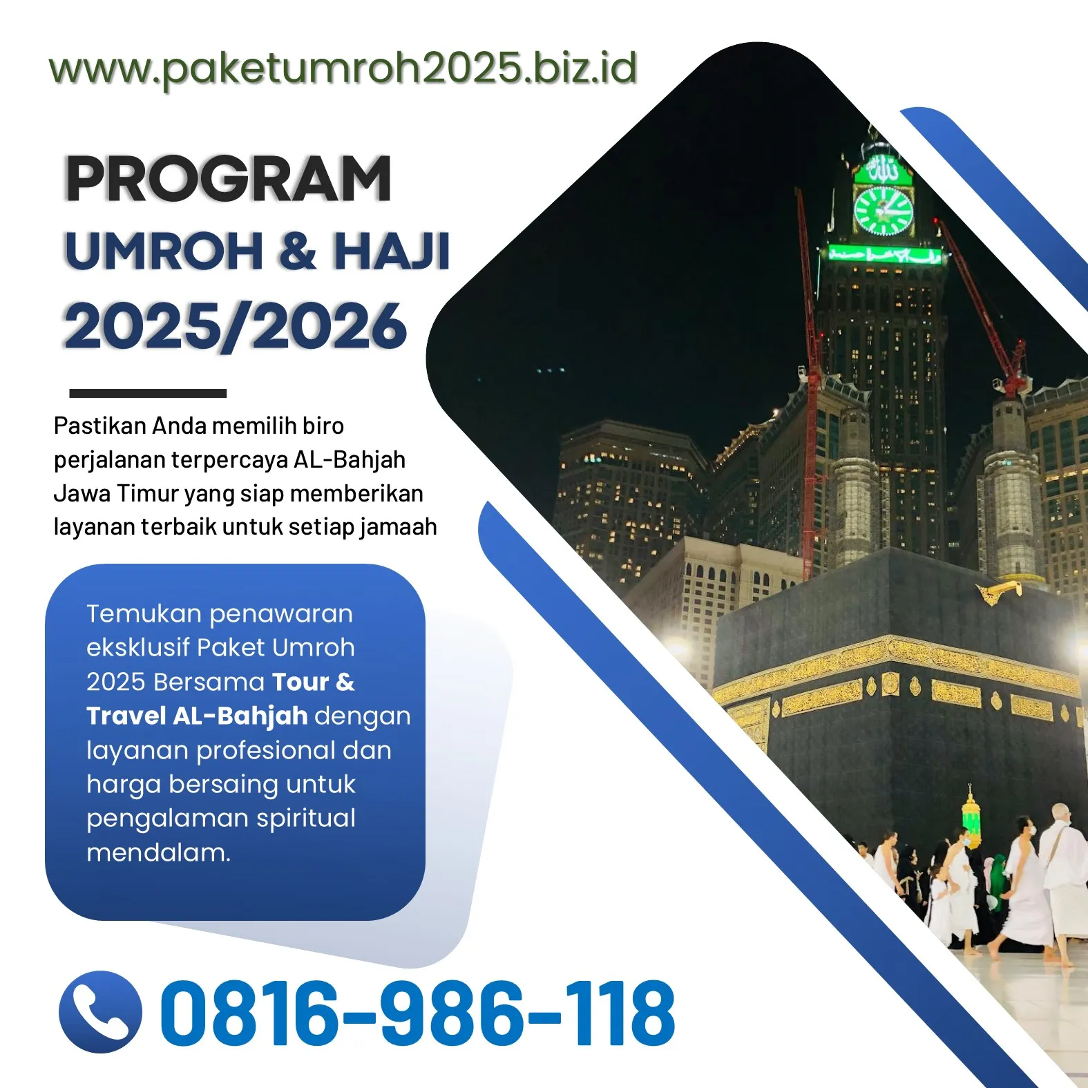 Travel Umroh Akhir Tahun 2025 Pagak Malang Bersama AL Bahjah