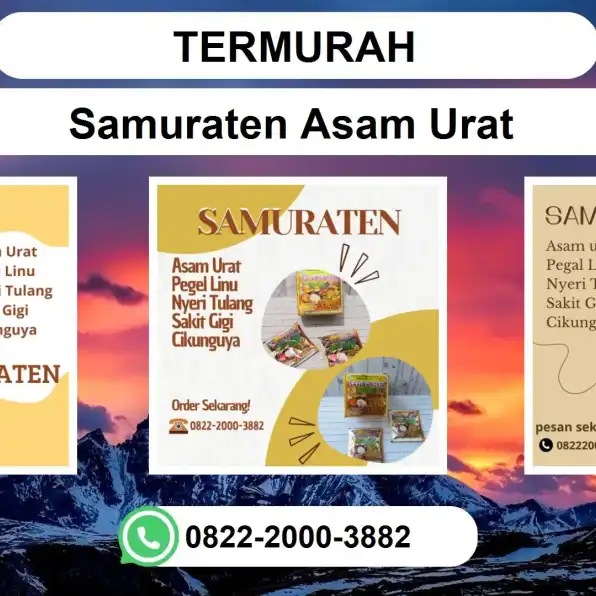 TERMURAH, 0822-2000-3882 DISTRIBUTOR Samuraten Asam urat Kebumen