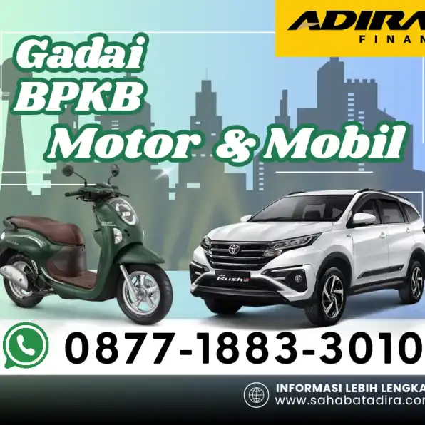 0877-1883-3010, Gadai BPKB Adira Cileungsi