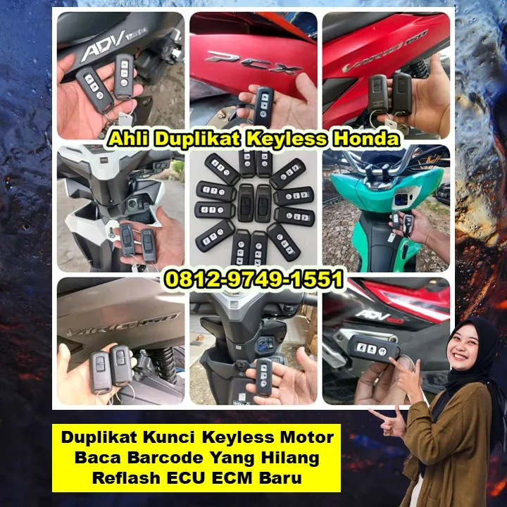 0812-9749-1551(WA), Duplikat Kunci Keyless Terbaik Honda Pcx Adv Vario Scoopy Tukdana Indramayu