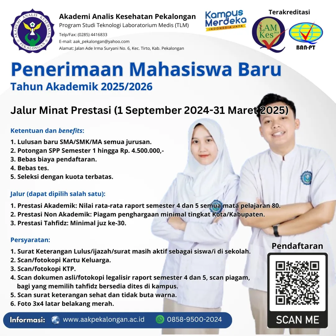 PMB Akademi Analis Laborat Pekalongan Jawa Tengah