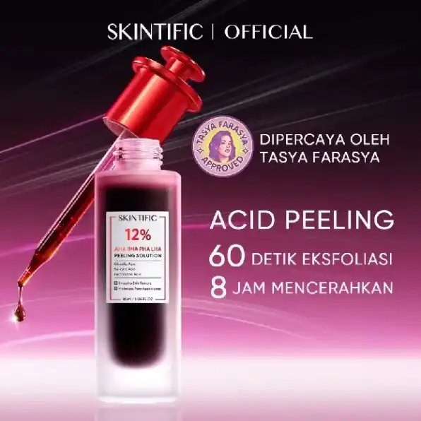 SKINTIFIC -  Acid Peeling Solution Serum 30ml | Eksfoliasi Wajah  Exfoliasi Exfoliating Serum Essenc