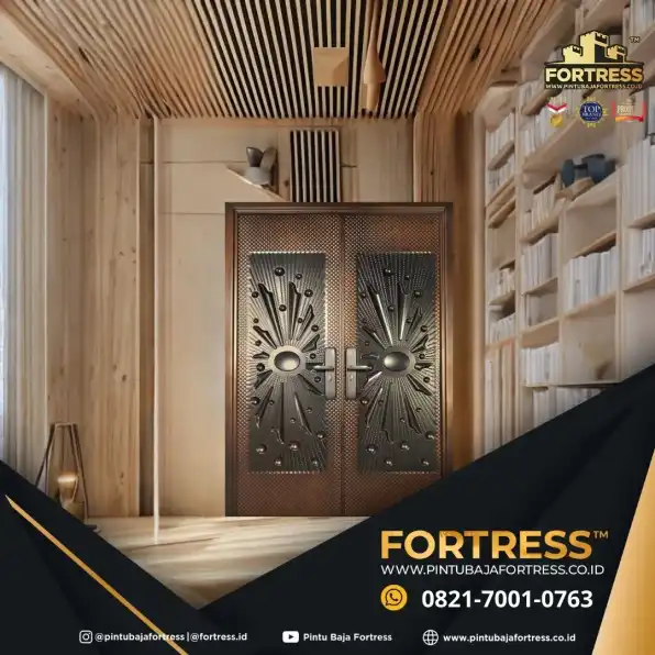 MODERN..!! WA 0821 7001 0763 (FORTRESS) Pintu Rumah 2 Pintu Modern Di Melawi