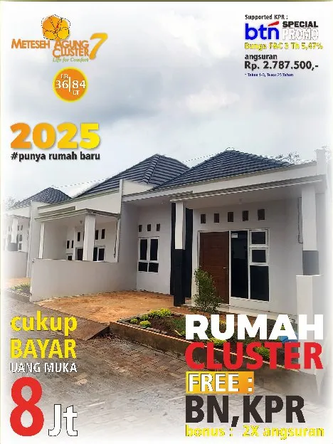 Rumah Cluster Non Subsidi di Meteseh Boja