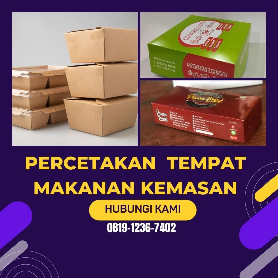 TERLARIS!!  Cetak makanan Kemasan Di Banjarsari