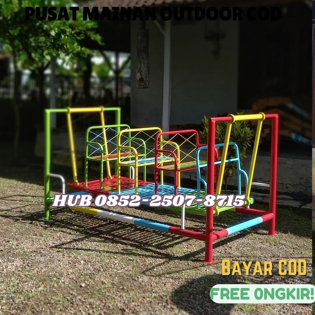 Contoh ape luar anak paud jungkat jungkit besi Kec Karanglewas Banyumas