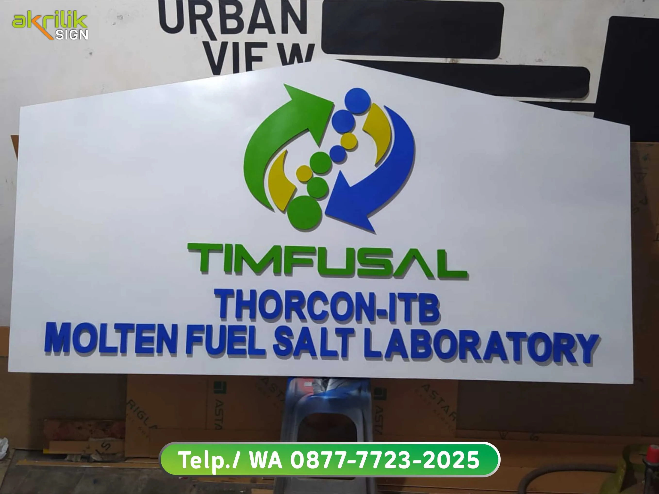 Plang Huruf Timbul Pergudangan