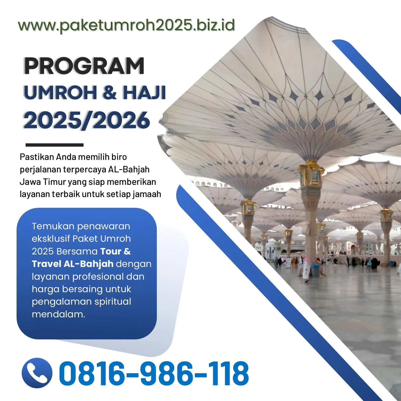 Travel Umroh Akhir Tahun 2025 Ngajum Malang Bersama AL Bahjah