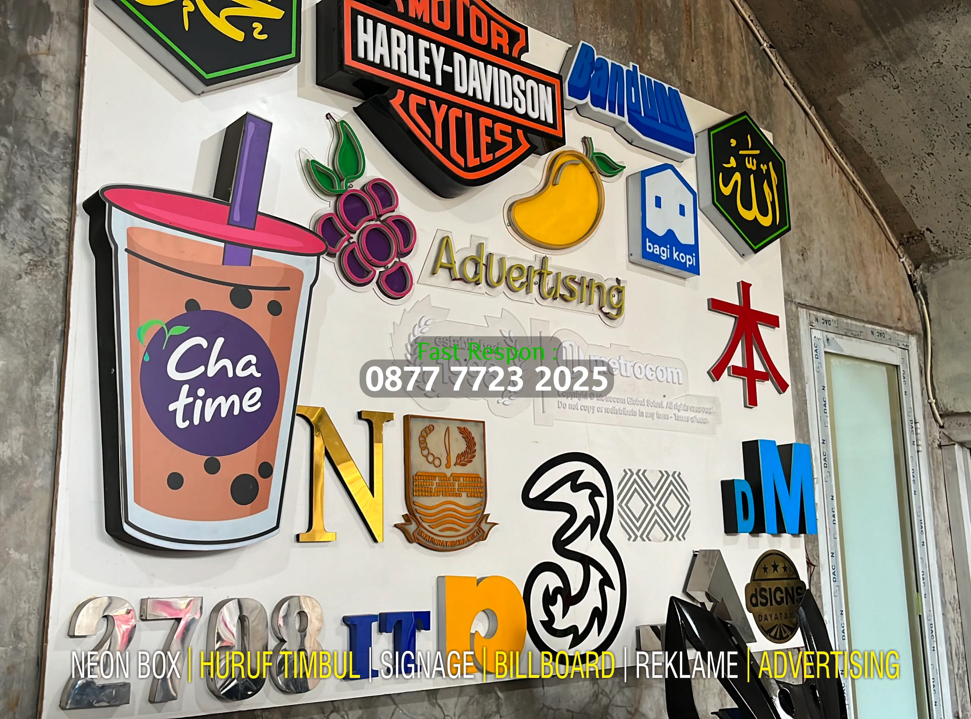Produsen Reklame Huruf Timbul/ Neon Box/ Neon Sign/ Billboard Bandung