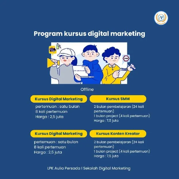 Aulia Persada, Website Pelatihan LPK Aulia Persada Semarang