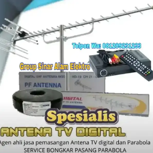 Jasa Antena TV Digital & Agen Ahli Pasang Penangkal Petir Bintaro