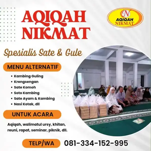 Hub. 0813 3415 2995 Layanan Aqiqah Anak Perempuan Dengan Menu Spesial Blitar