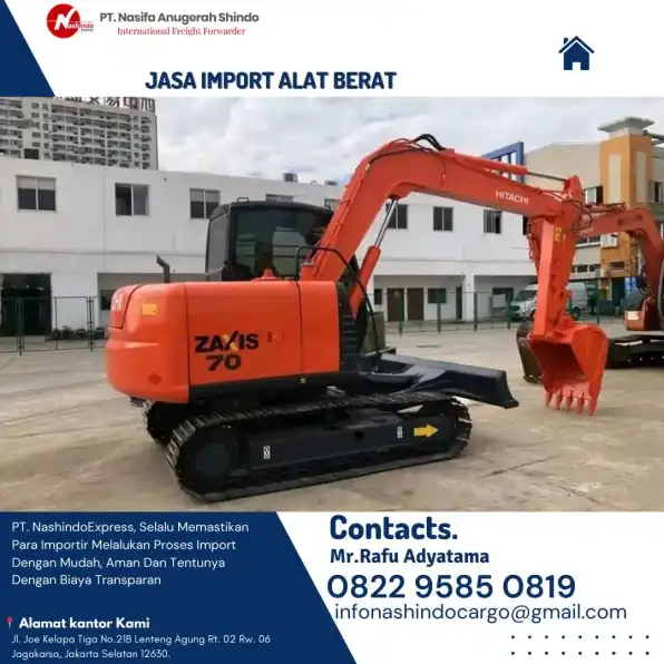 Jasa Import Alat Berat | Jasa Import Murah China Ke Jakarta