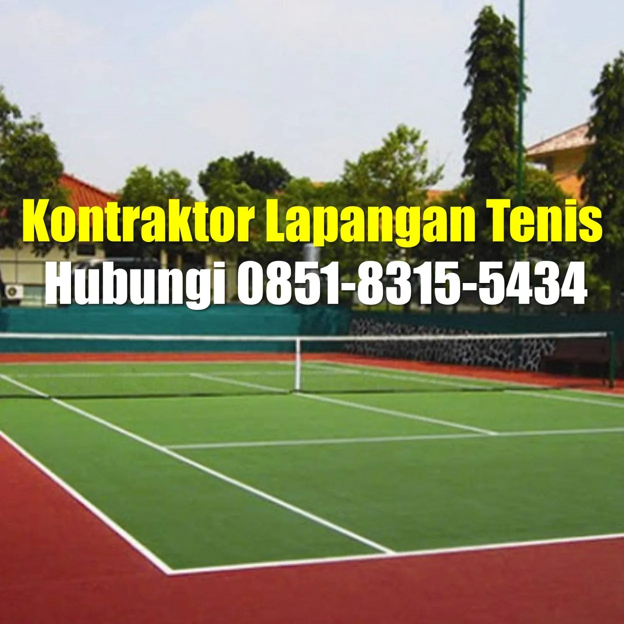 TERMURAH, Kontraktor Lapangan Tenis Kabupaten Bogor Gunung Sindur