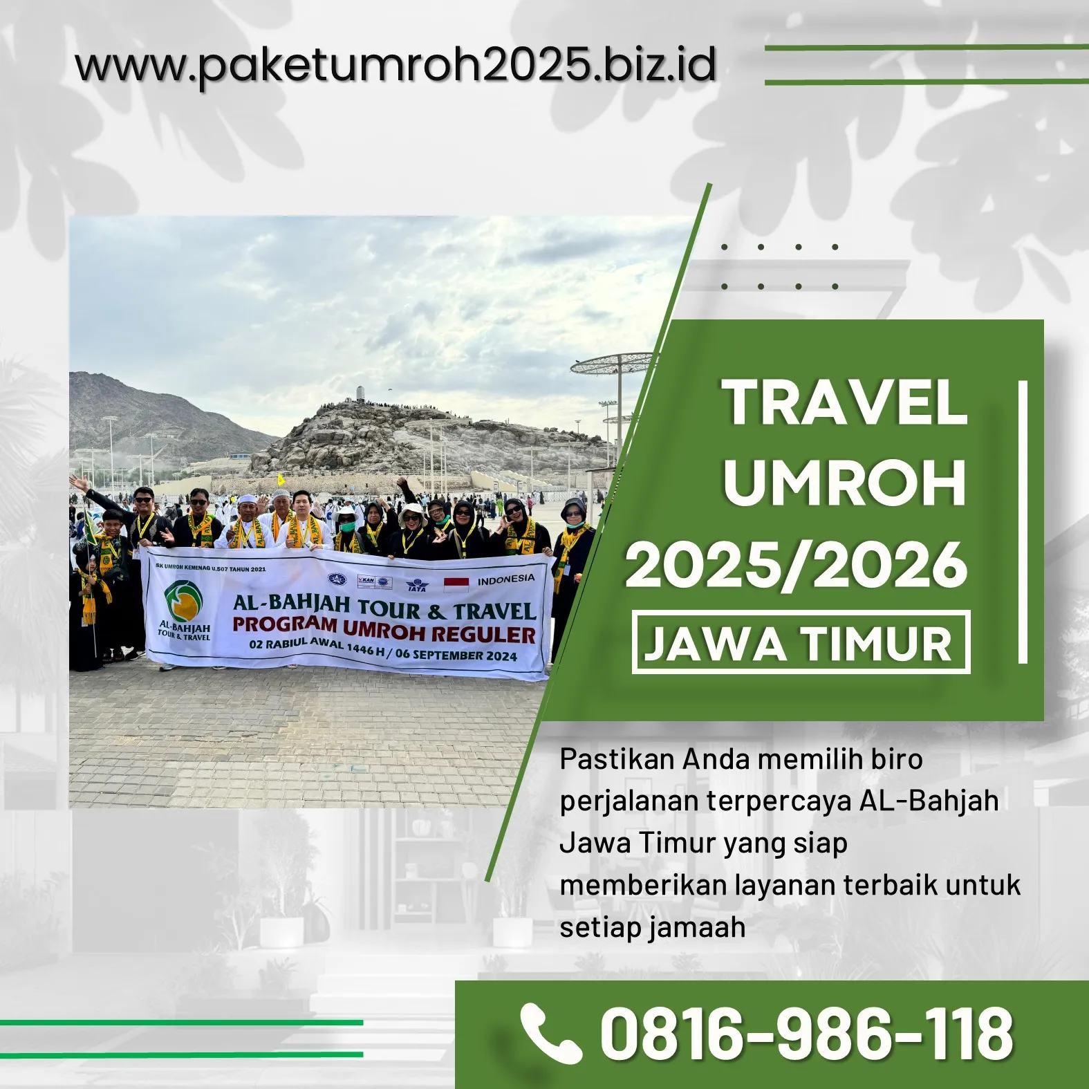 Travel Umroh 2025 Prambon Sidoarjo AL Bahjah
