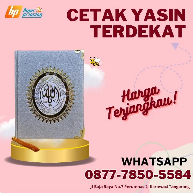 HARGA TERJANGKAU, Cetak Yasin Terdekat, di Ciputat Tangerang Selatan