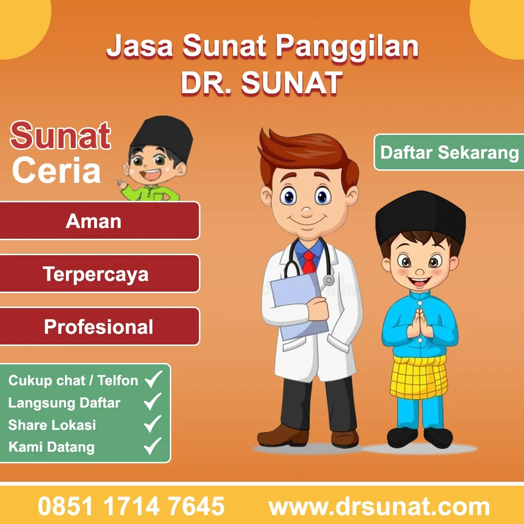 BaruO851-1714-7645, WA [ CEPET SEMBUH ]  , Dokter Sunat Anak Lenteng Agung
