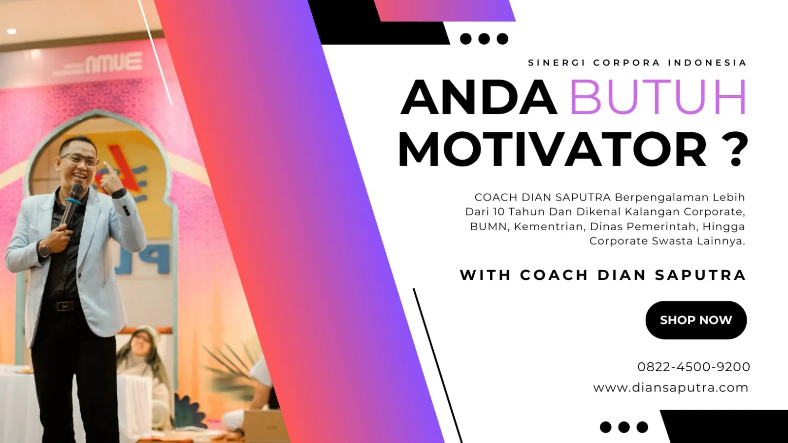 Motivator Kutai, Terpercaya & Solutif, Dian Saputra