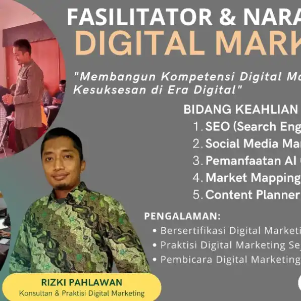 Berintegritas 0858-9587-9128 Coach Narasumber Digital Marketing BNSP Kementerian BUMN Sidenreng Rappang Cirebon RIZKI PAHLAWAN