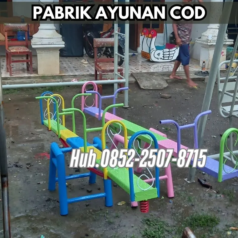 Hub 0852-2507-8715 TERPECAYA !! ayunan besi bulat Dan mainan outdoor untuk tk Kec Comal Pemalang Bayar COD Free Ongkir