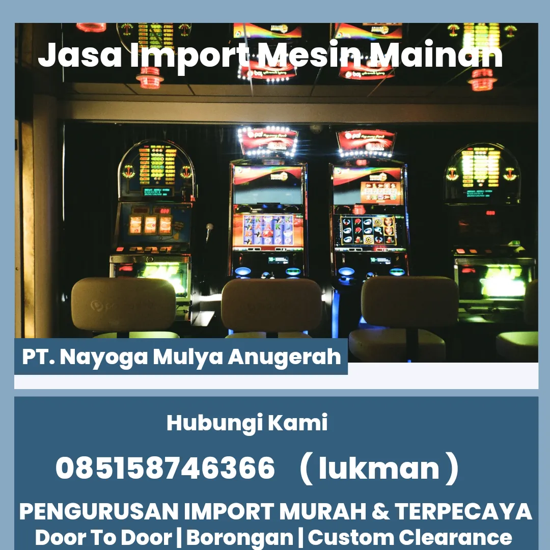 JASA IMPORT DARI VATIKAN MESIN MAINAN DOOR TO DOOR INDONESIA