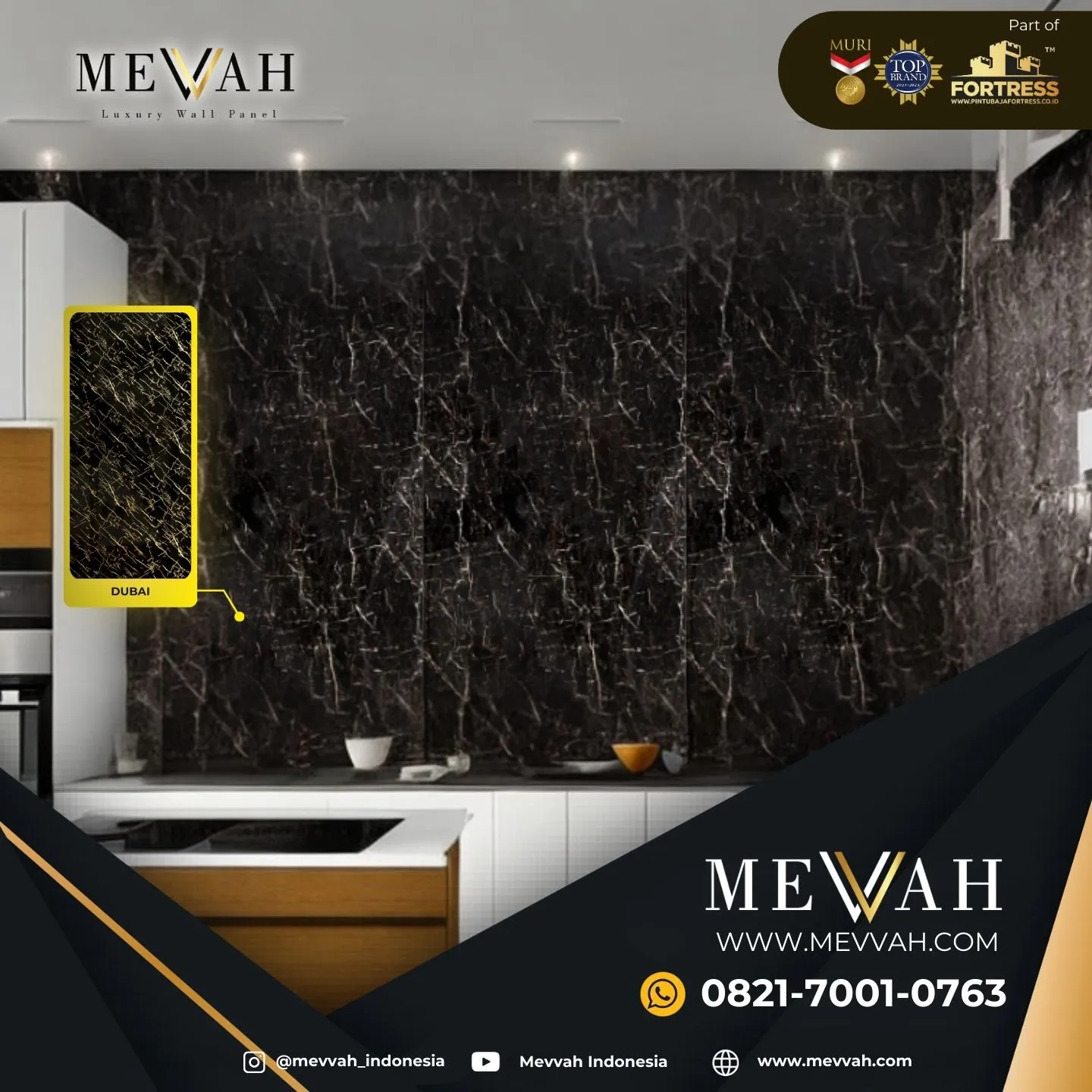 (MEVVAH) Jual Marmer Panel Pvc Hitam Di Kapuas Hulu