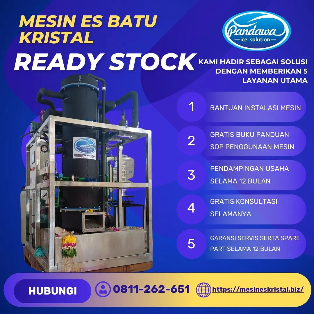 MESIN ES KRISTAL 1 TON, BARRU SULSEL