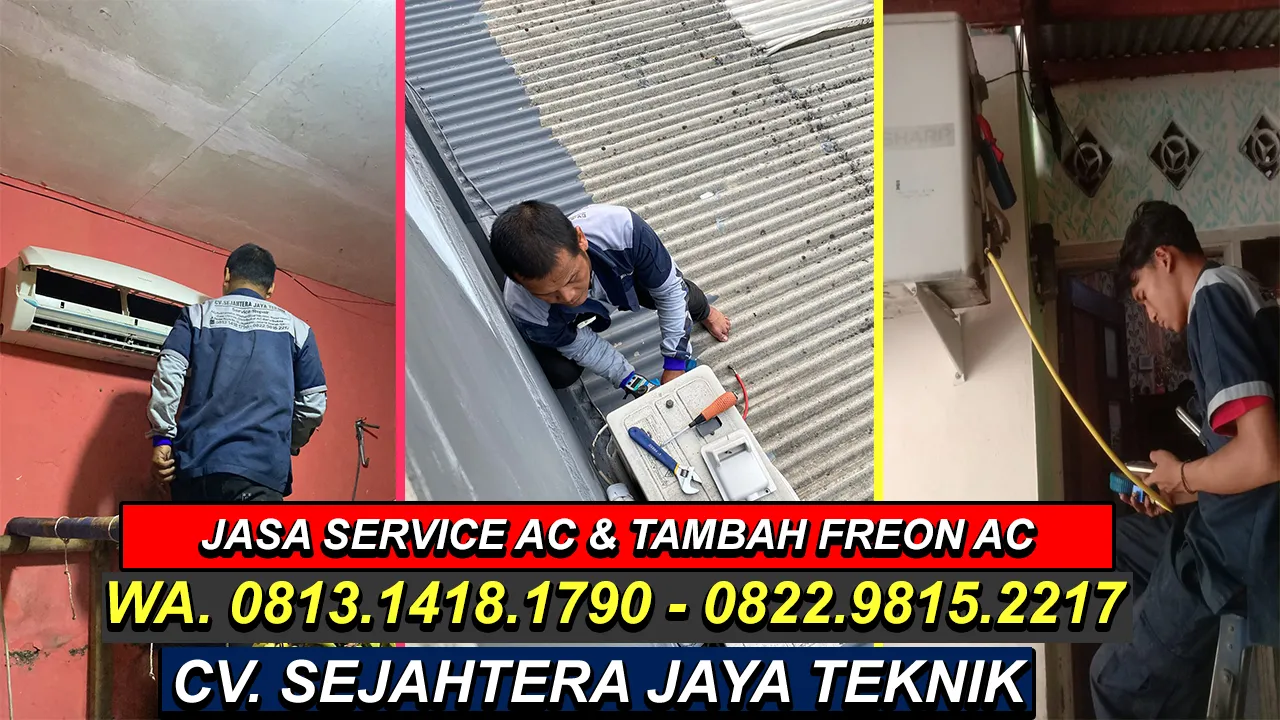 WA. 0822.9815.2217 - 0813.1418.1790 Jasa Service AC, Cuci AC, Bongkar Pasang AC Jatibening Baru, Pondok Gede, Bekasi Terdekat – CV. Sejahtera Jaya Teknik