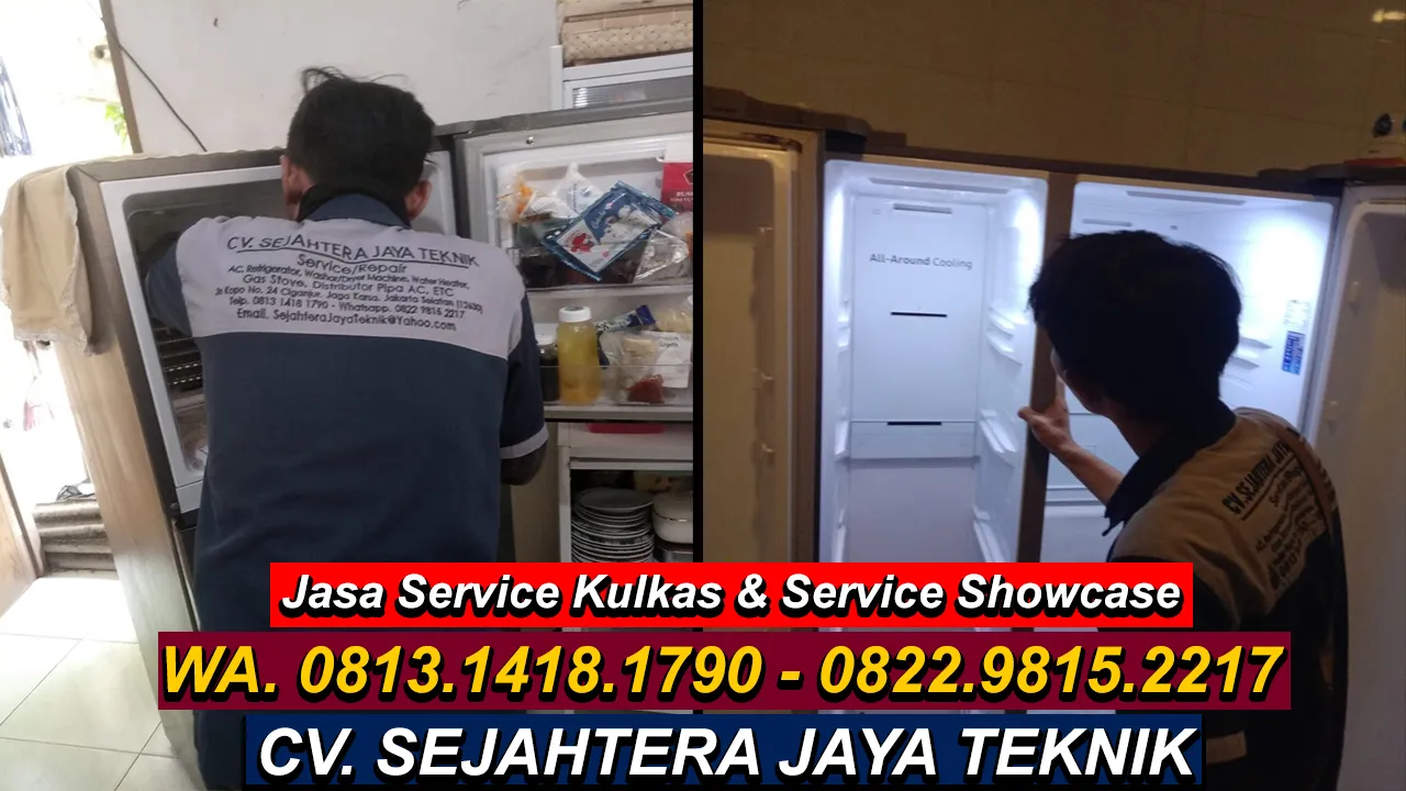 WA. 081314181790 - 082298152217 Jasa Service Whowcase Bekasi Terdekat 24 Jam CV. Sejahtera Jaya Teknik