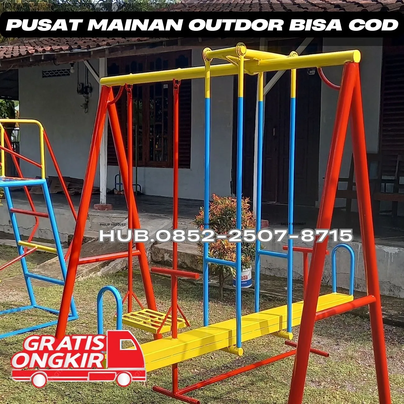 Contoh ayunan besi dewasa Dan Perosotan Custom  Kec Gubeng Kota Surabaya
