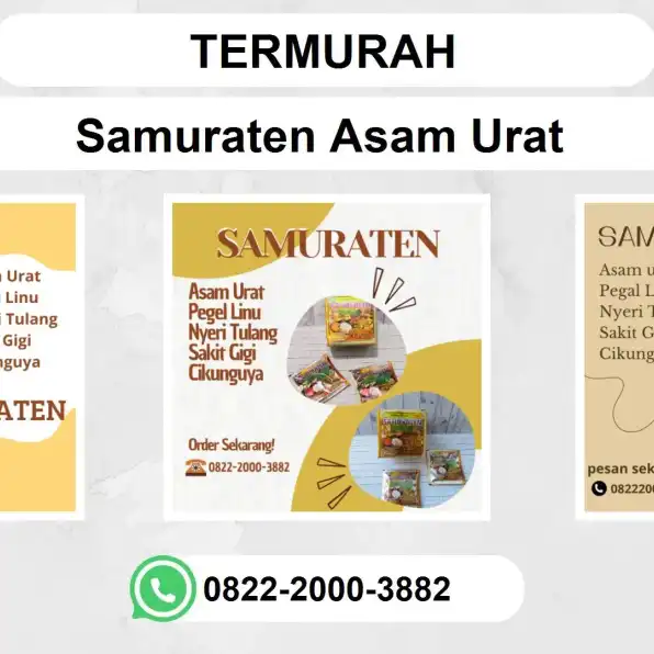 TERMURAH, 0822-2000-3882 DISTRIBUTOR Samuraten Asam urat Fakfak