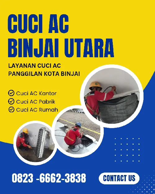 Cuci AC Hotel Binjai Utara 0823. 6662. 3838