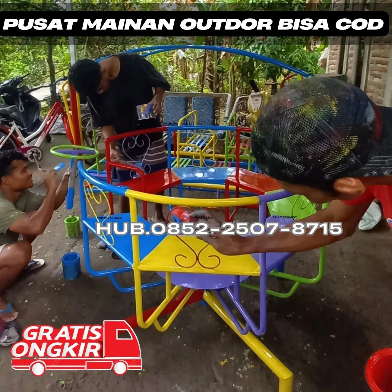 Inspirasi ayunan besi bulat Dan mainan outdoor untuk tk Kec Kartoharjo Magetan