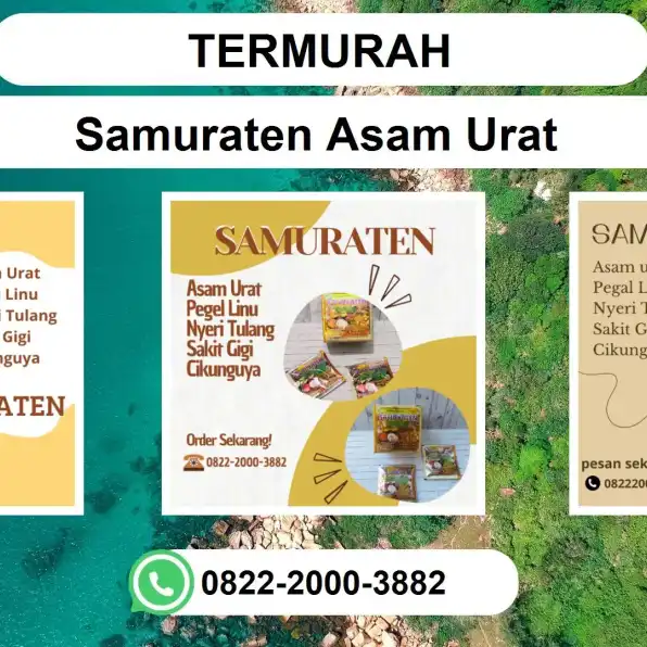 TERMURAH, 0822-2000-3882 DISTRIBUTOR Samuraten Asam urat Madiun