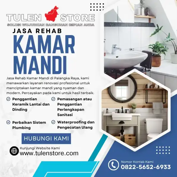 WA 0822 5652 6933 Jasa Rehab Kamar Mandi di Palangka Raya