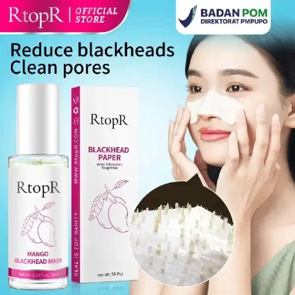 RtopR Mangga Penghilang Komedo Masker Membersihkan Pori-pori Pengobatan Jerawat Serum Peeling Off Ma