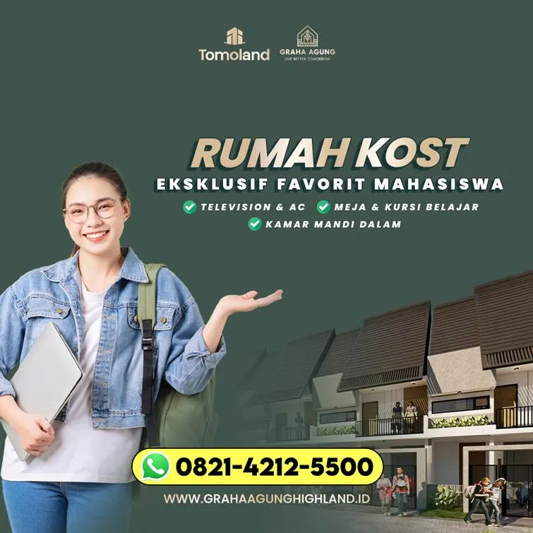 HIGH CLASS T821-4212-5500 Beli Rumah Kost Eco-Friendly Untuk Investor Properti Jawa Timur Banyuwangi GRAHA AGUNG HIGHLAND