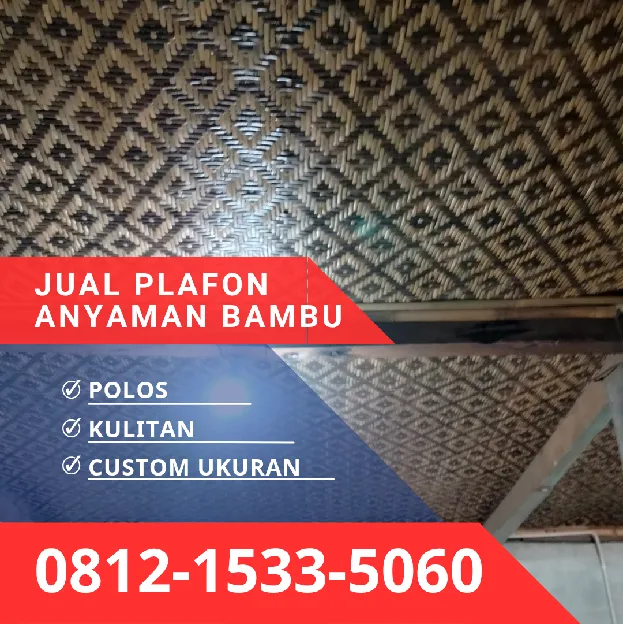 Jual Plafon Anyaman Bambu Bilik Jakarta Timur 0812,1533,5060