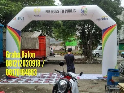 Jual Balon Gate Start Finish Sukabumi Jawa Barat. Hub 081212020918