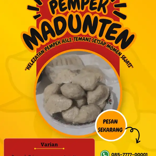 Legendaris 085-7777-00001 Jual Pempek Ikan Frozen Pempek Lenjer Sebagai Hidangan Utama Madiun Gresik MADUNTEN