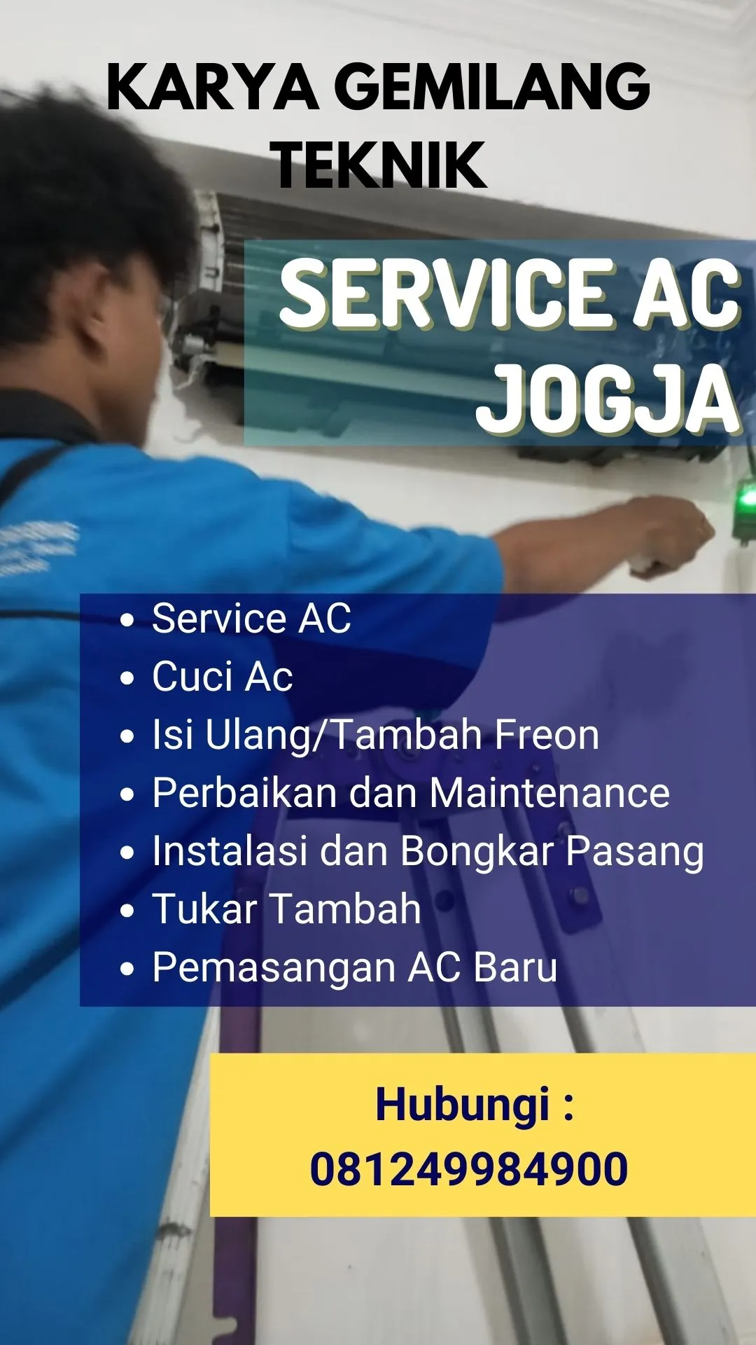 Service AC, Cuci AC, Pasang AC di Mlati Sleman