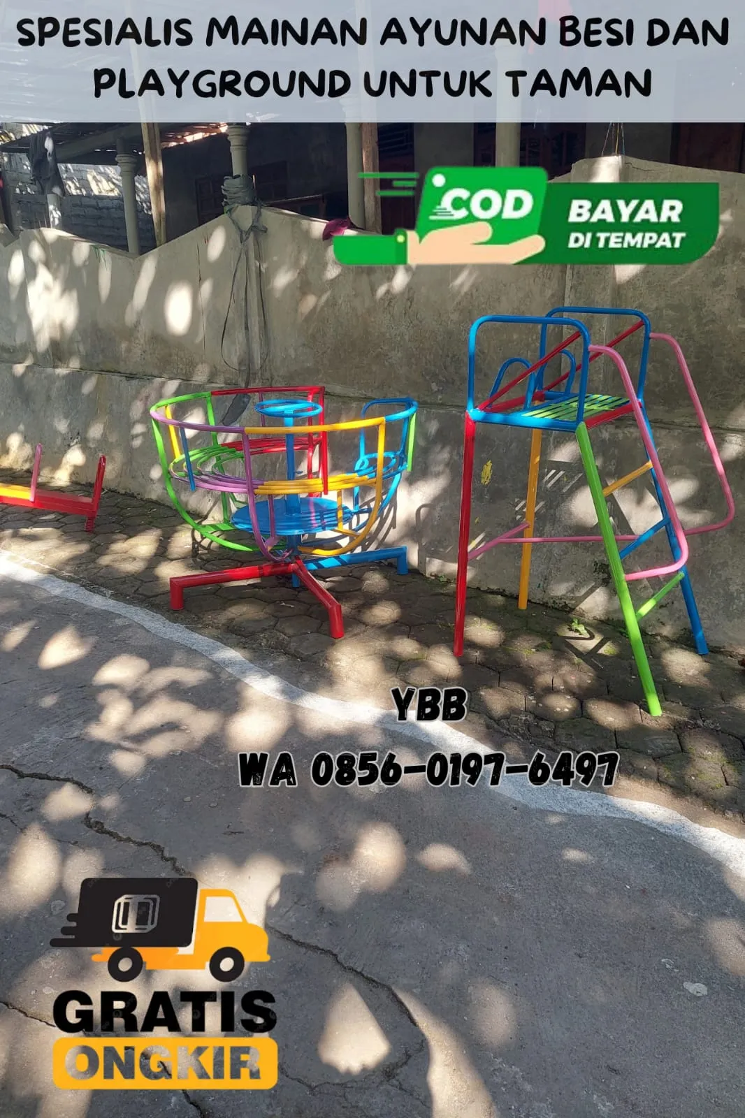 TERLENGKAP Perngrajin Mainan Ayunan Besi Taman dan mainan playground jumbo dan mini di Batang