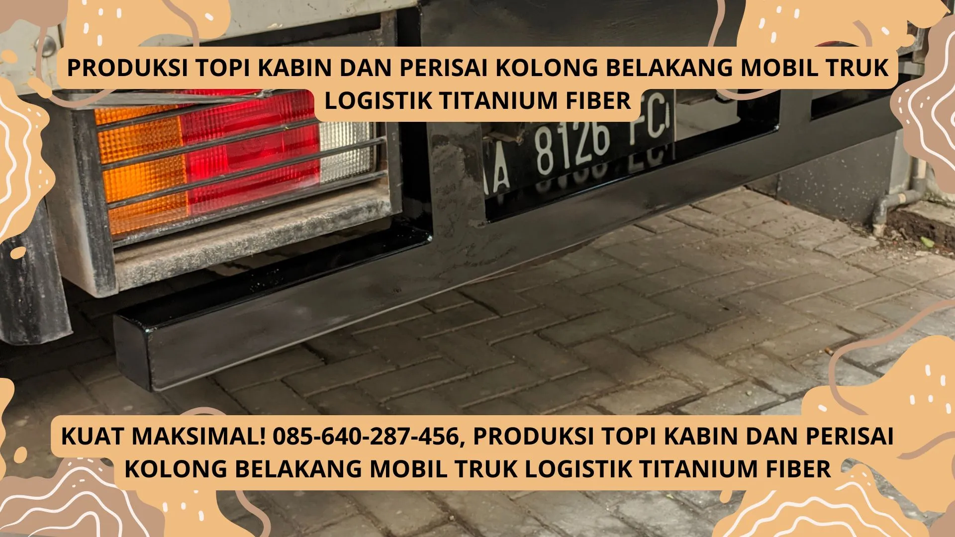 Gagah Berkendara! Produksi Topi Kabin dan Perisai Kolong Belakang Mobil Truk Logistik Titanium Fiber